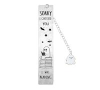 Marcapáginas de Halloween para mujeres y hombres, bonitos fantasmas para leer, regalos para amantes de los libros, regalos de Pascua y Nochebuena