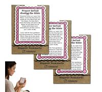 Marcapáginas de la Biblia, fácil marcapáginas, para estudios de lectura bíblica diarios y meditación, apto para diferentes versiones de libros y cuadernos devocionales (rosa, 3 unidades)