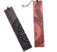 Marcapáginas De Madera Con Colgante Marcador Página Divisor Página Libro Tallado Vintage Para Amantes Los Libros Lectura Estudiantes Madera Para Manualidades 2 Uds.