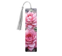 Marcapáginas de madera con diseño de flamenco rosa, plantas suculentas, decoración perfecta para marcapáginas, amantes de los estudiantes, club de lectura