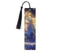 Marcapáginas de madera con efecto visual estéreo 3D Forest Creek, impresión de doble cara, 5 piezas, regalos de mujer para amantes de los libros, accesorios geniales para cuadernos, regalos de