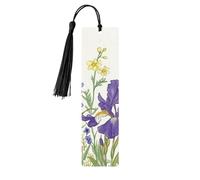 Marcapáginas de madera con estampado de orquídeas y flores silvestres, 5 piezas, regalos para mujeres para amantes de los libros, accesorios geniales para cuadernos, regalos de cumpleaños para hombres