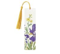 Marcapáginas de madera con estampado de orquídeas y flores silvestres, 5 piezas, regalos para mujeres para amantes de los libros, accesorios geniales para cuadernos, regalos de cumpleaños para hombres