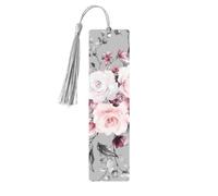 Marcapáginas de madera con flores y plantas, decoración perfecta para los amantes de los marcadores, estudiantes, club de lectura