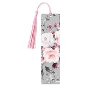 Marcapáginas de madera con flores y plantas, decoración perfecta para los amantes de los marcadores, estudiantes, club de lectura