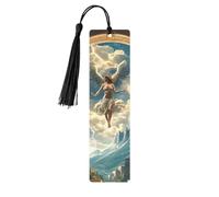 Marcapáginas de madera con impresión de doble cara de dioses y héroes mitológicos griegos antiguos, 5 piezas, regalos para mujeres para amantes de los libros, accesorios geniales para cuadernos