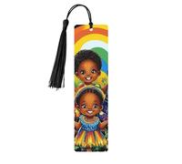 Marcapáginas de madera con impresión de doble cara del mes de la historia negra, 5 piezas, regalos para mujeres para amantes de los libros, accesorios geniales para cuadernos, regalos de cumpleaños