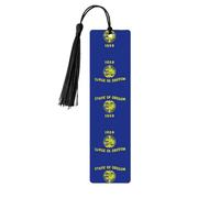 Marcapáginas de madera con impresión de la bandera del estado de Oregon, 5 unidades, para hombres y mujeres, regalos para adultos, marcadores de libros para leer y estudiar
