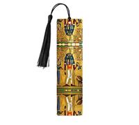 Marcapáginas de madera con impresión de la serie de la tribu del antiguo Egipto para los amantes de los libros para los amantes de los libros