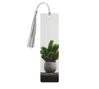 Marcapáginas de madera con plantas tropicales, decoración perfecta para los amantes de los marcadores, estudiantes, club de lectura