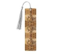 Marcapáginas de madera gris - Mapa del mundo antiguo vintage de doble cara con impresión completa decorativo para sala de estudio, oficina, aula, biblioteca