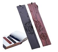 Marcapáginas de madera hechos a mano, 2 marcadores de libros vintage con colgante, un regalo para los amantes de los libros, este juego incluye una de regalo y marcadores de página retro para