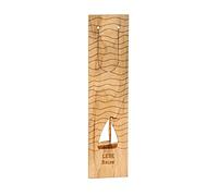 Marcapáginas de madera "Lesereise" | Marcapáginas ultrafino de madera de arce.