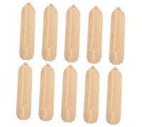Marcapáginas de madera sin acabar, 10 unidades para grabar y decorar, 11,2 x 2,6 cm, regalo perfecto y decoración del hogar