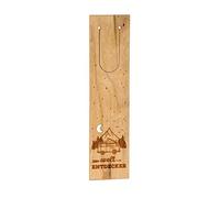 Marcapáginas de madera "Weltentdecker" | Marcapáginas ultrafino de madera de arce