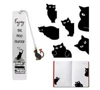 Marcapáginas de metal, 2 unidades, marcapáginas de gatos, 6 unidades, marcadores magnéticos para niños, marcapáginas magnéticos para niños, estudiantes, profesores, amantes de los libros, escuela,