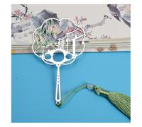 Marcapáginas de metal con cadena estilo chinoiserie, diseño ciervo, luna y conejo, ideal for estudiantes, profesores, graduaciones lecturas