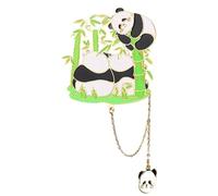 Marcapáginas de metal con diseño de panda para leer panda