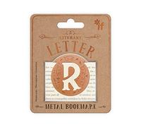Marcapáginas de metal con letras literarias - Letra R