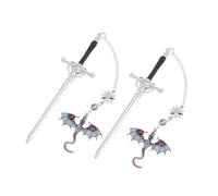 Marcapáginas De Metal De 2 Uds. Marcadores De Libros De Espadas De Dragón Marcador De Página De Fantasía Lectura Para Marcadores De Libro De Espadas De Dragón De Metal Marcador De Página