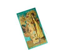 Marcapáginas de metal para pintura al óleo con borlas, diseño de flores huecas, marcador de páginas, separador de páginas para amantes, profesores, borlas, marcapáginas