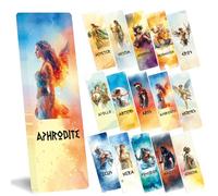 Marcapáginas de mitología griega para niños, 120 unidades de dioses olímpicos vintage a granel, regalo para mujeres, accesorios de lectura creativos, regalos para profesores, estudiantes, amantes de