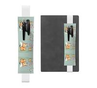 Marcapáginas de piel con diseño de mariposa de gatito: adecuado para cuadernos, diarios, calendarios, fundas de tableta, lectura, trabajo, etc., White, Talla única