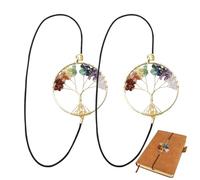 Marcapáginas de planificador, 2 piezas elásticas de árbol separado, 2 r | Separador de libros de decoración de, cuaderno de revisión, registro de fechas, organizador de objetivos, accesorio de