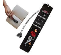Marcapáginas de romance oscuro, soporte de página con patrón de rosa de mano de calavera, accesorio de lectura novedoso, clip de libro resistente para adultos lectores ávidos, miembros del club, novio