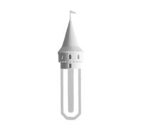 Marcapáginas decorativo, marcador de página de la torre , 1.97 x 2.95 pulgadas, divertido marcapáginas con construcción compacta, marcador de página impreso en 3D, marcador de lectura con