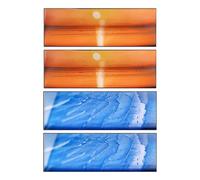 Marcapáginas Divertidos - 4 Piezas Marcadores De Seguimiento Con Forma De Película,Marcapáginas Rectangulares Acrílicos Translúcidos Con Motivo Marino Atrapasol - Para Niños, Mujeres, Hombres, Estudia