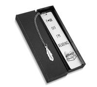 Marcapáginas divertidos de metal para mujeres, regalos para amantes de los libros, bonito marcador de libros para leer, mejor amiga, regalos de cumpleaños para mujeres, amistad, libros de Navidad