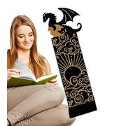 Marcapáginas Dragón para niños - Marcapáginas Dragón Dorado, Marcadores solares | y decoraciones de libros únicas para los amantes de los libros. Regalo perfecto para amigos, familias y fans