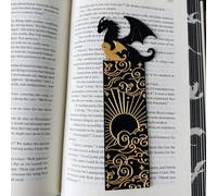 Marcapáginas Dragón, Punto De Libro Vintage, Año De La Mascota del Dragón, Marcador De Libro Fresco con El Sol Y Las Nubes, Decoraciones De Libros En Forma De Dragón