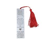 Marcapáginas FRASE " Un hilo invisible conecta a aquellos que están destinados a encontrarse ... ". Regalo San Valentin Marca PAGINAS ROMANTICO (MODELO 3)