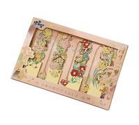 Marcapáginas Grabados De Flores De Metal Con Cadena Colgante Marcador De Página Para Amantes De Los Libros Estudiantes Y Profesores 4 Uds.