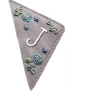 Marcapáginas hecho a mano, marcador de página cosido a, marcapáginas triangular fieltro, accesorios multifunción for libros, 1 Uds Para Amantes(Purple-J)