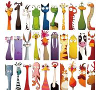 Marcapáginas Infantiles - 30 Marcapáginas de Animales, Divertidos para Estudiantes, Niños y Niñas - Regalo Ideal para Pequeños Ratones de Biblioteca y Detalle para Niños