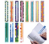 Marcapaginas Libro Dislexia 12 Piezas Lectura Guiada Dyslexia Ruler Herramientas Ayuda Lectura para Dislexia Adorable Ayuda Lectura para Niños y Personas con Dislexia (19 X 3,2 Cm)