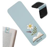 Marcapaginas Magnetico,12 Mese Flores Marcapaginas Personalizado Para Mujer, Marca Paginas Libros De Cuero, Regalos Para Lectores