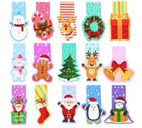 Marcapaginas Magnetico, 30 Piezas de Marcadores MagnéTicos de Navidad, Marcadores MagnéTicos Coloridos, Marcadores MagnéTicos, PequeñOs Regalos de Navidad Para NiñOs, Marcadores de PáGina MagnéTicos