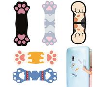 Marcapáginas magnético, juego de 5 accesorios de lectura con patas de gato, clips magnéticos, soporte lateral para libros, para mujeres, niños, lectores, oficina, escuela, viajes, fiestas, ideas de