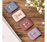 MarcaPáginas Magnético Personalizado, Marcadores de Cuero Personalizados con Nombre de Flor de Nacimiento, Regalos para Amantes de los Libros, Profesores, Marcador Personalizado para Mujeres, Regalo