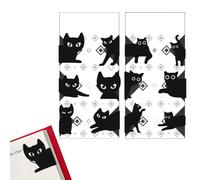 Marcapáginas magnéticos, 12 piezas Marcapáginas de Gato Negro, Marcapáginas Magnéticos Gatitos Negros, marcapáginas magnéticos para niños, Kawaii Marcadores, para Niños Estudiantes Profesores