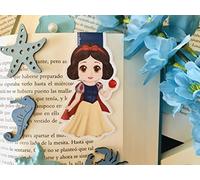 Marcapáginas magnéticos artesanales inspirados en Películas Videojuegos, Animales Fantásticos (Blancanieves Chibi)