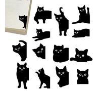 Marcapáginas magnéticos con forma de gato, 14 unidades, para cumpleaños, fiestas, Navidad y ocasiones especiales