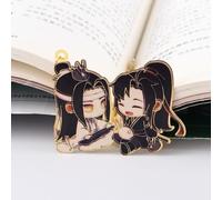 Marcapáginas Mo Dao Zu Shi, Gran Maestro del Cultivo Demoníaco Wei Wuxian LAN Wangji Metal Hueco Bookmark Accesorios