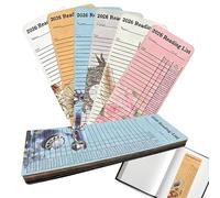 Marcapáginas para cuadernos de lectura | 60 piezas de marcapáginas de accesorios literarios como marcador de página, diario de lectura con progreso de lectura, para ratones de biblioteca, lectores