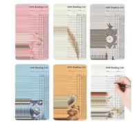 Marcapáginas para el seguimiento de libros - 60 piezas de marcapáginas de accesorios literarios como marcador de página, diario de lectura con progreso de lectura, para lectores, estudiantes, mujeres