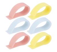 Marcapáginas para leer, marcapáginas elástico | 6 marcapáginas de silicona,Clip para páginas de libros de sujeción fuerte, marcador divertido para páginas de libros, coloridos para los aman